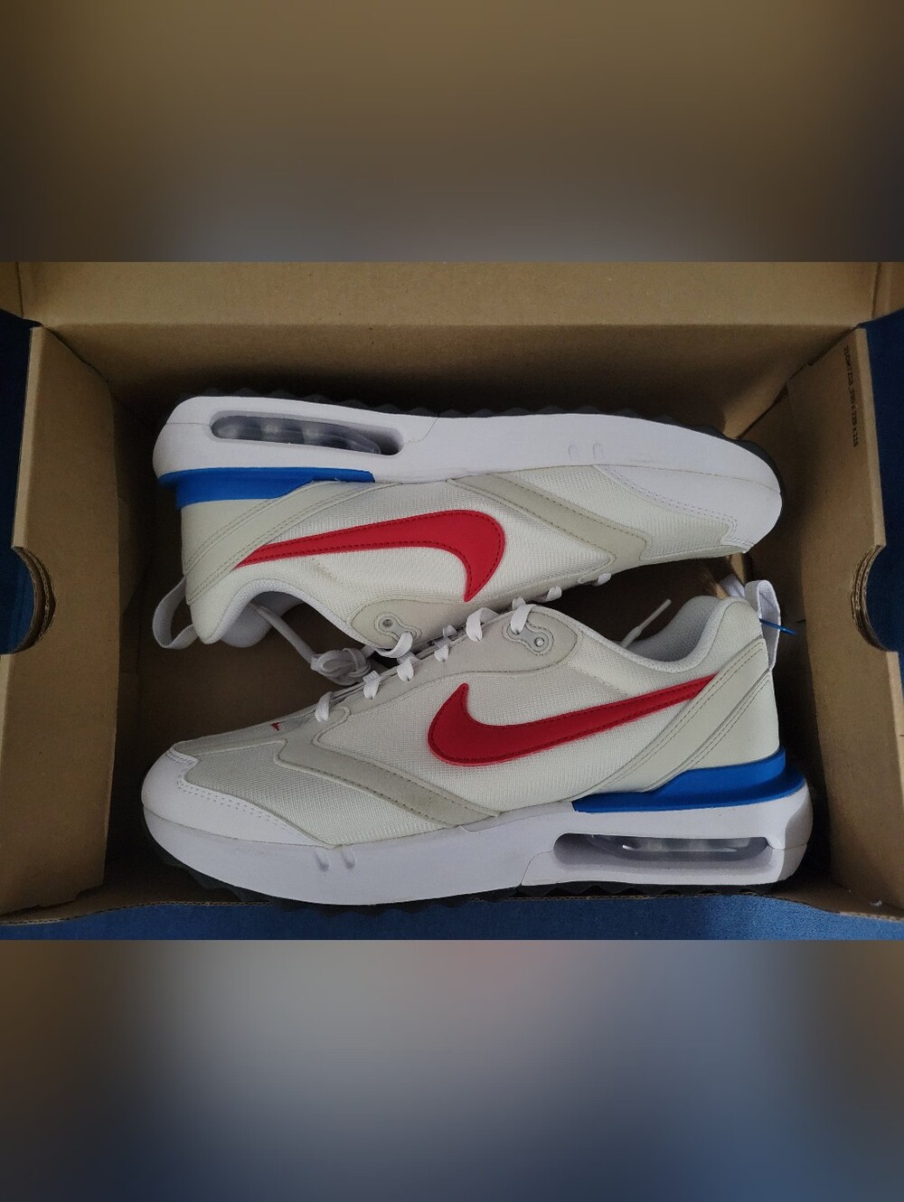 Nike Air Max Dawn Men's Size 8.5 White/Red/Photo Blue DM0013 100